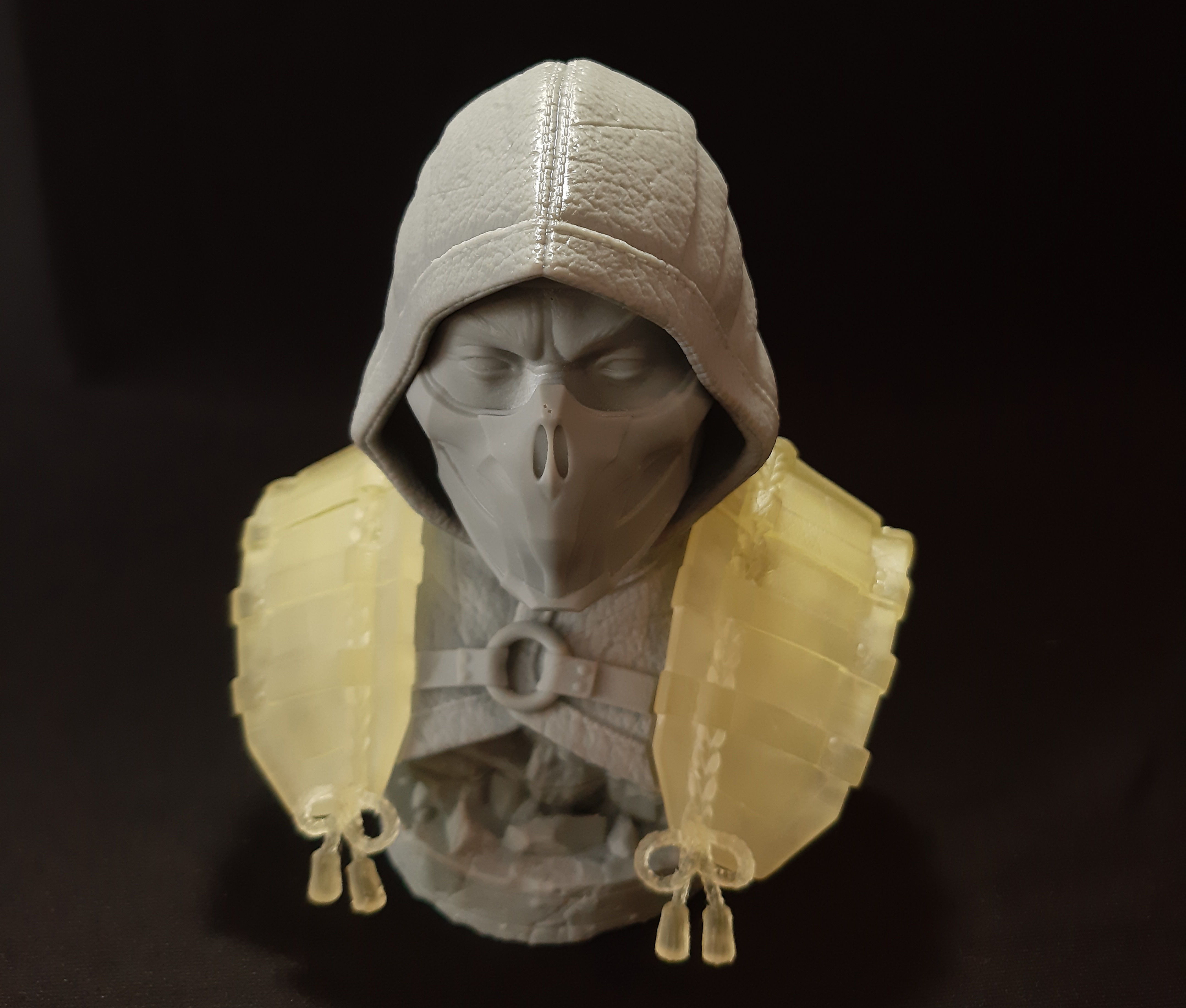 Stl Scorpion Bust Mortal Kombat 11 3D print model_7