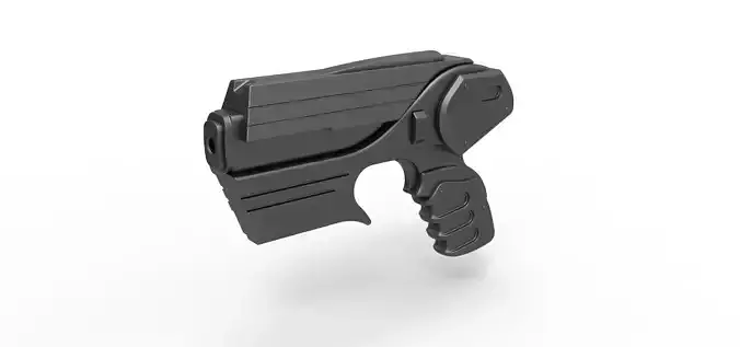Peacekeeper Pulse Blaster Pistol from Farscape TV series 3D model