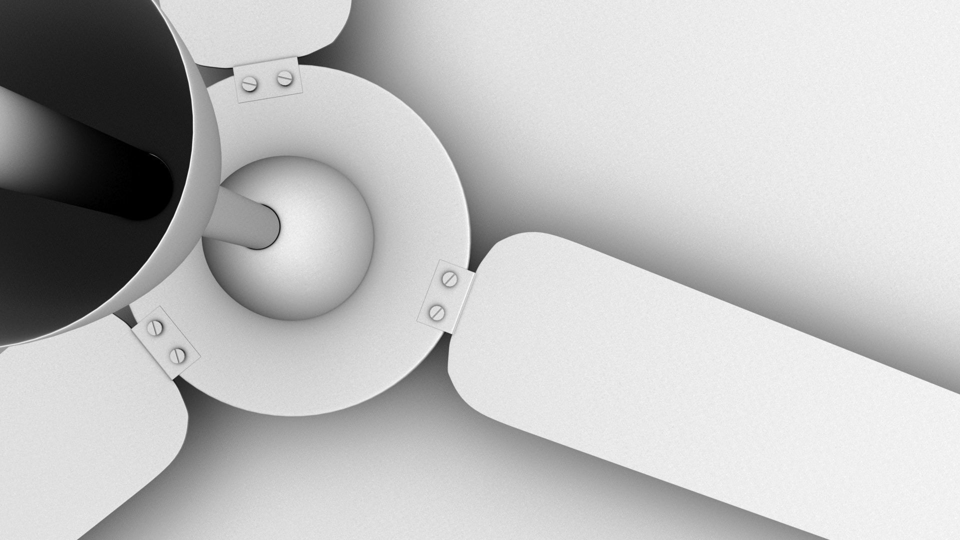 CEILING FAN 3D MODEL Low-poly 3D model_3