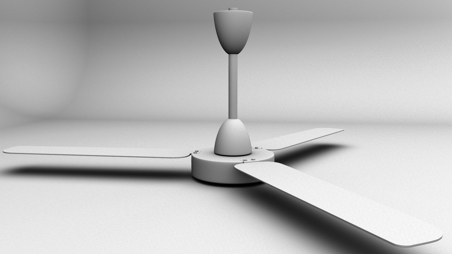 CEILING FAN 3D MODEL Low-poly 3D model_2