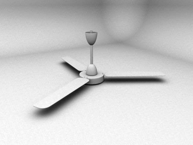 CEILING FAN 3D MODEL Low-poly 3D model_6