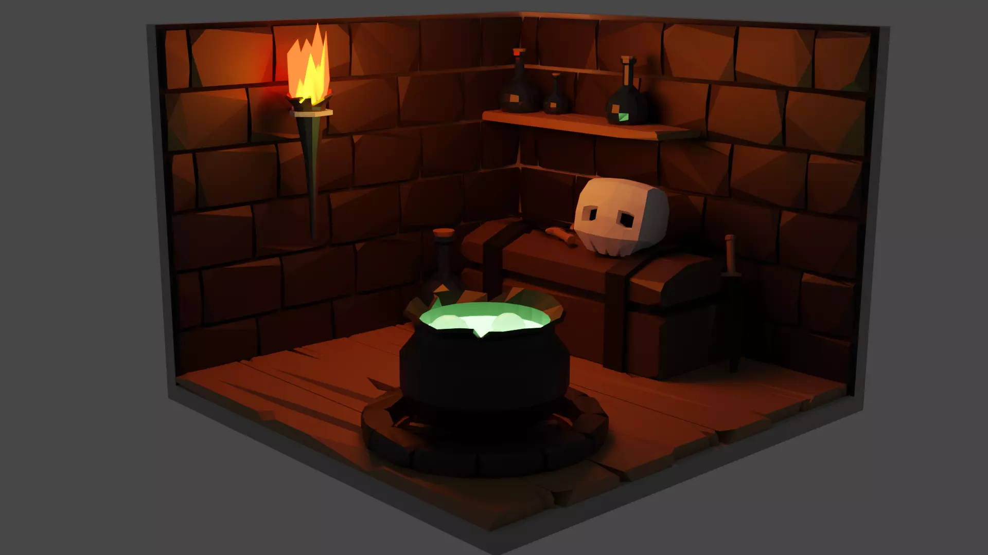 witchs lair 3D print model_0