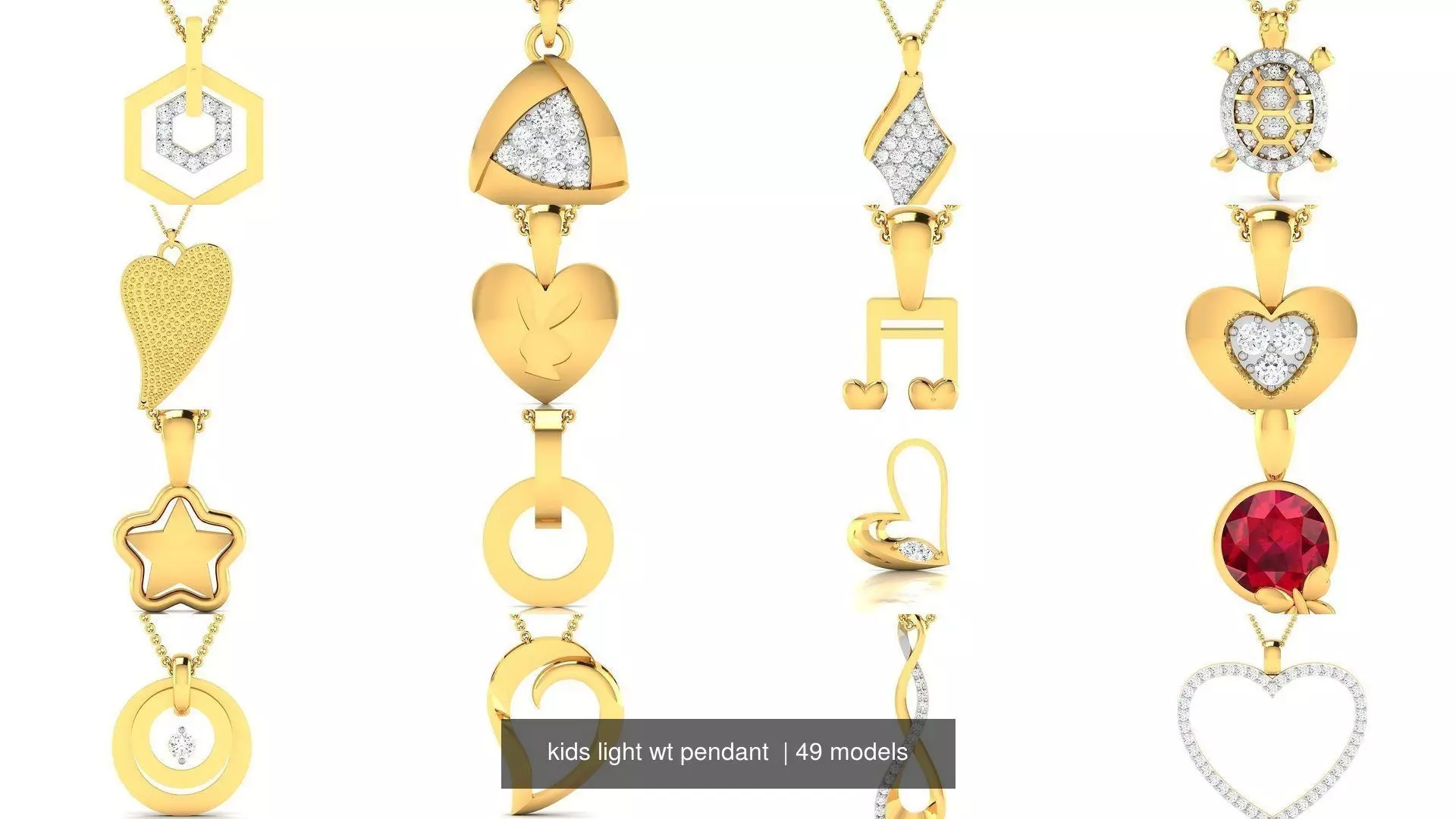 49 kids light wt pendant  3D Model Collection_0