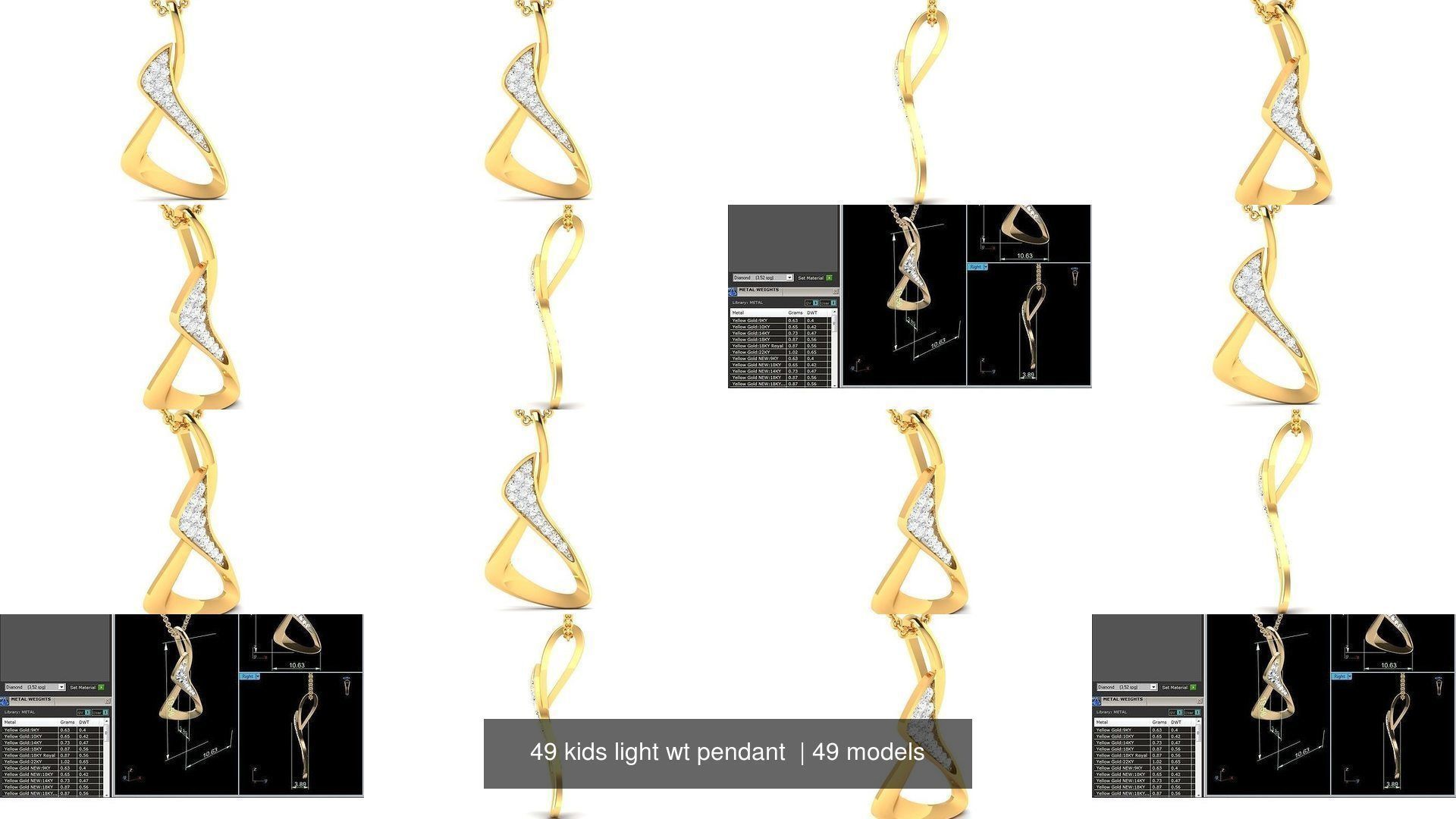 49 kids light wt pendant  3D Model Collection_6