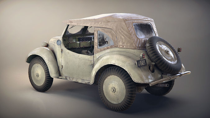 Game-Ready Japanese scout car Type 95 Low-poly 3D model