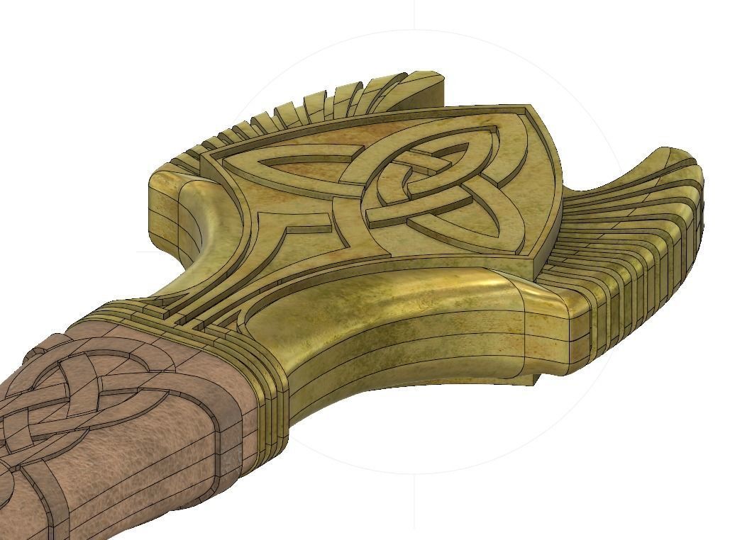 Bifrost Sword - Hofund - Heimdall - Thor 3D print model_10