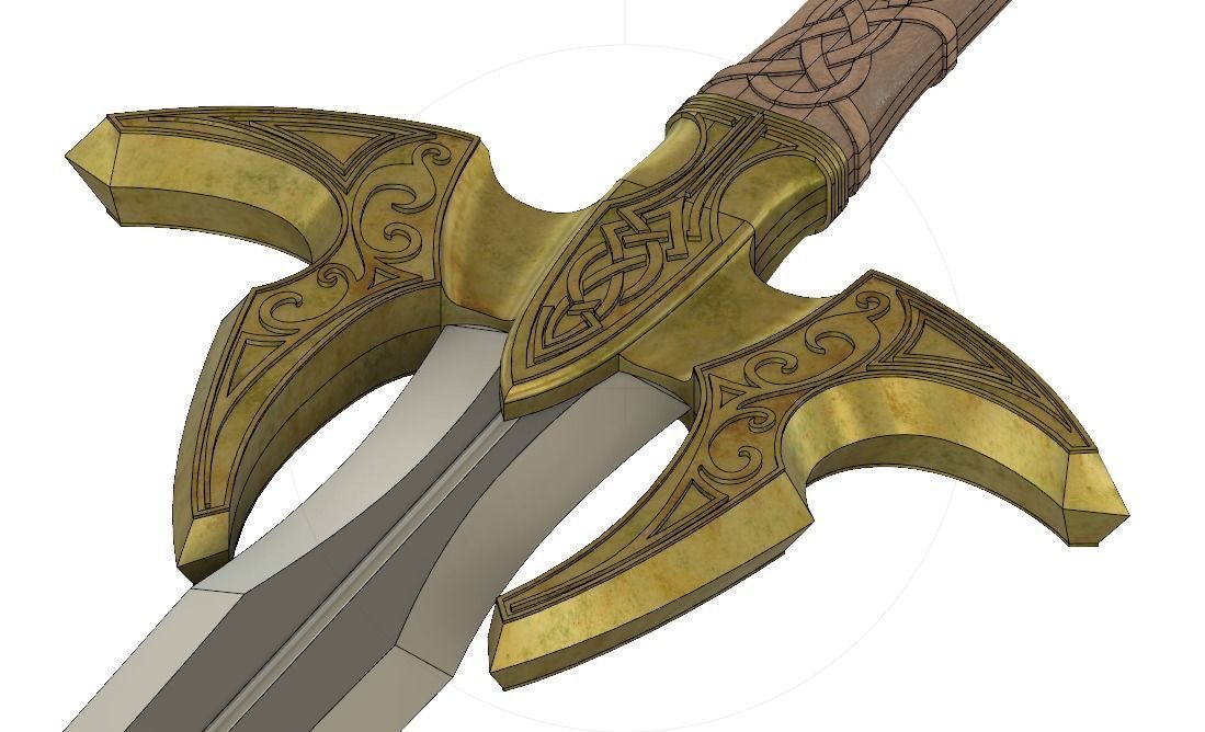 Bifrost Sword - Hofund - Heimdall - Thor 3D print model_7