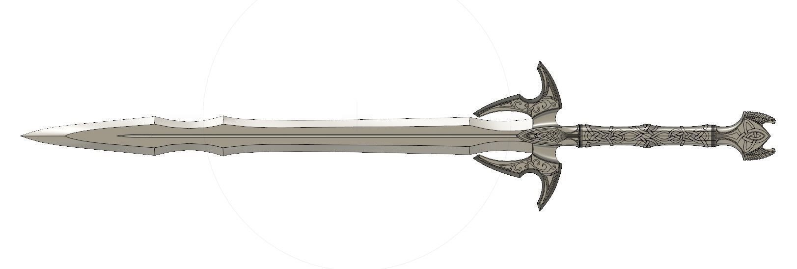 Bifrost Sword - Hofund - Heimdall - Thor 3D print model_15