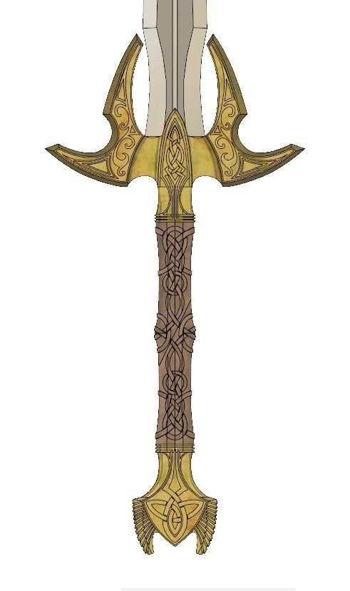 Bifrost Sword - Hofund - Heimdall - Thor 3D print model_9