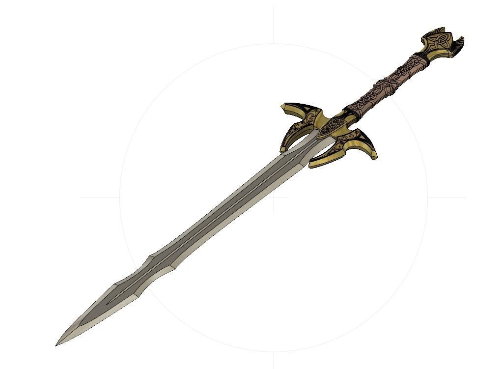 Bifrost Sword - Hofund - Heimdall - Thor 3D print model_1