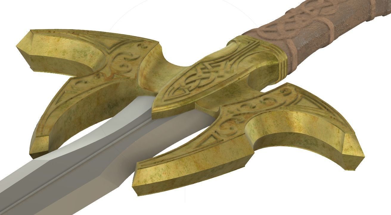Bifrost Sword - Hofund - Heimdall - Thor 3D print model_11