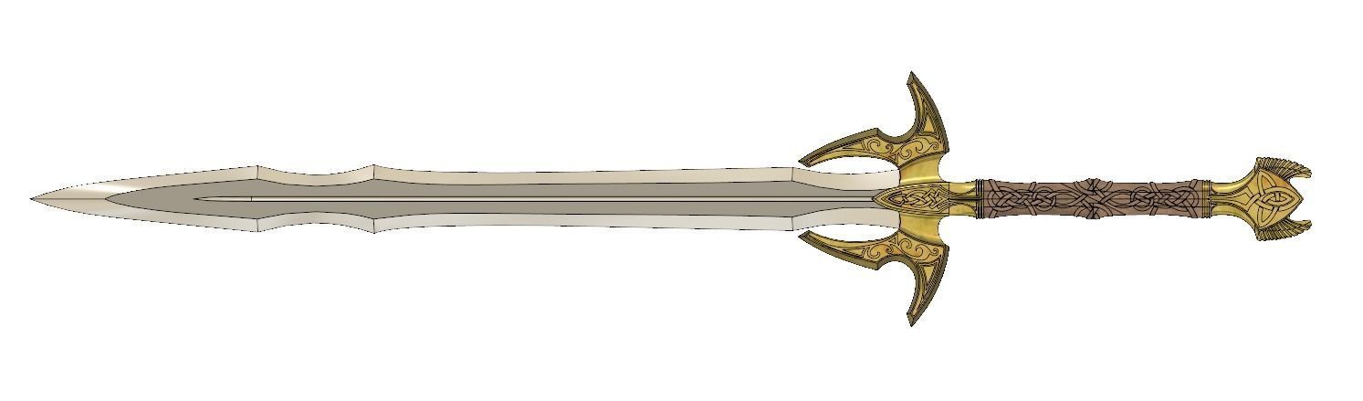 Bifrost Sword - Hofund - Heimdall - Thor 3D print model_2