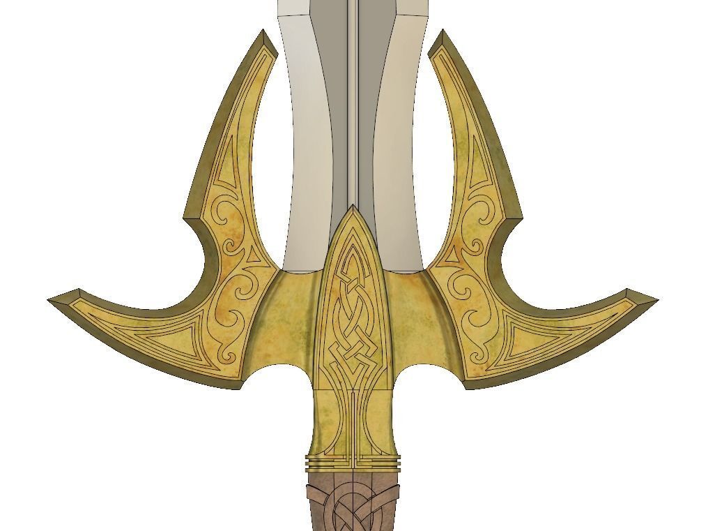Bifrost Sword - Hofund - Heimdall - Thor 3D print model_8