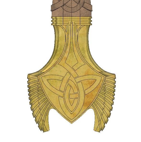 Bifrost Sword - Hofund - Heimdall - Thor 3D print model_6