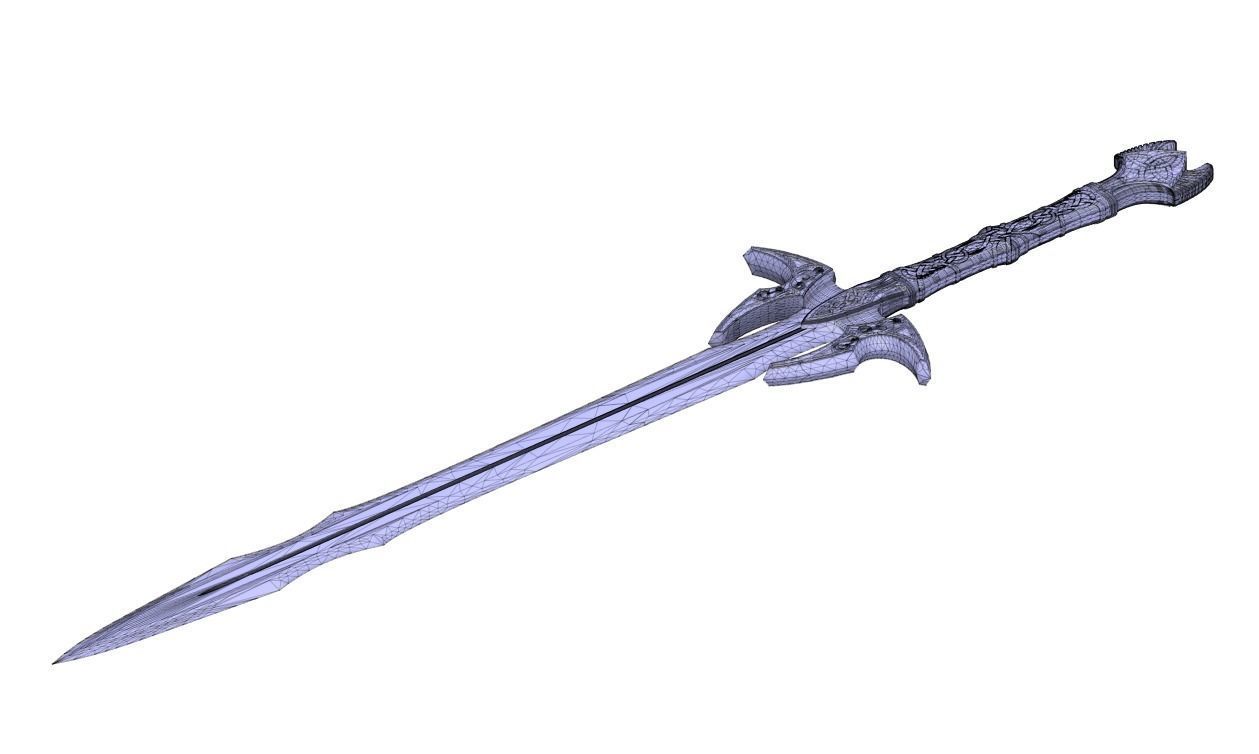 Bifrost Sword - Hofund - Heimdall - Thor 3D print model_3