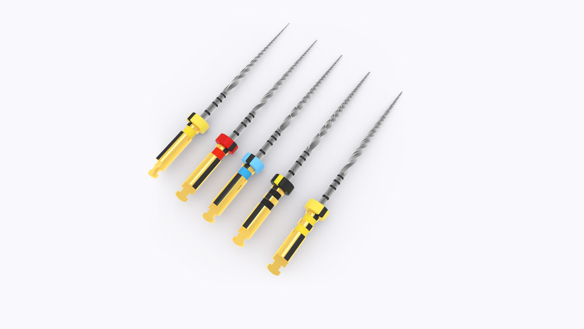 3D ENDODONTIC FILES SET Low-poly 3D model_3