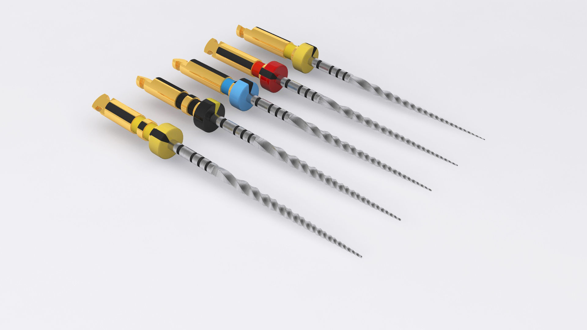 3D ENDODONTIC FILES SET Low-poly 3D model_6