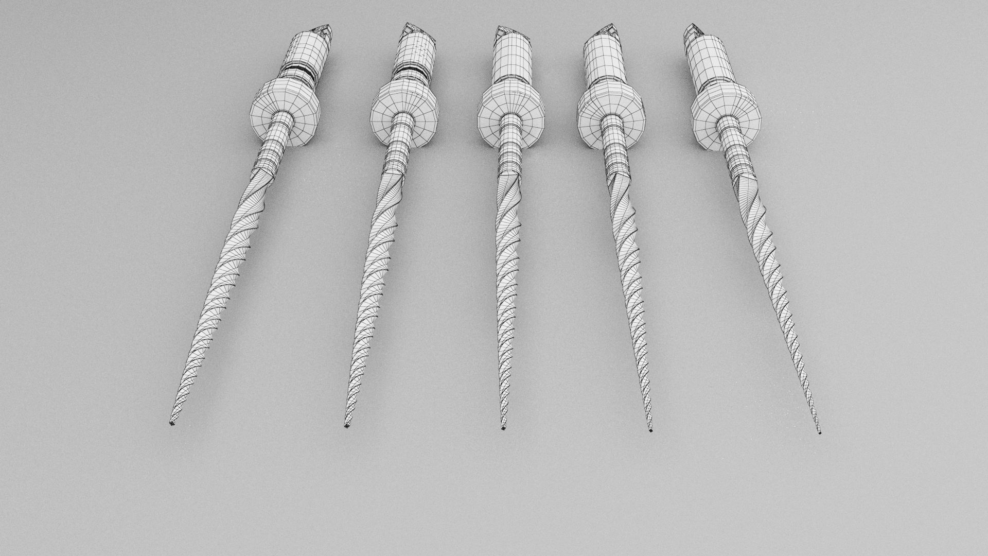 3D ENDODONTIC FILES SET Low-poly 3D model_13