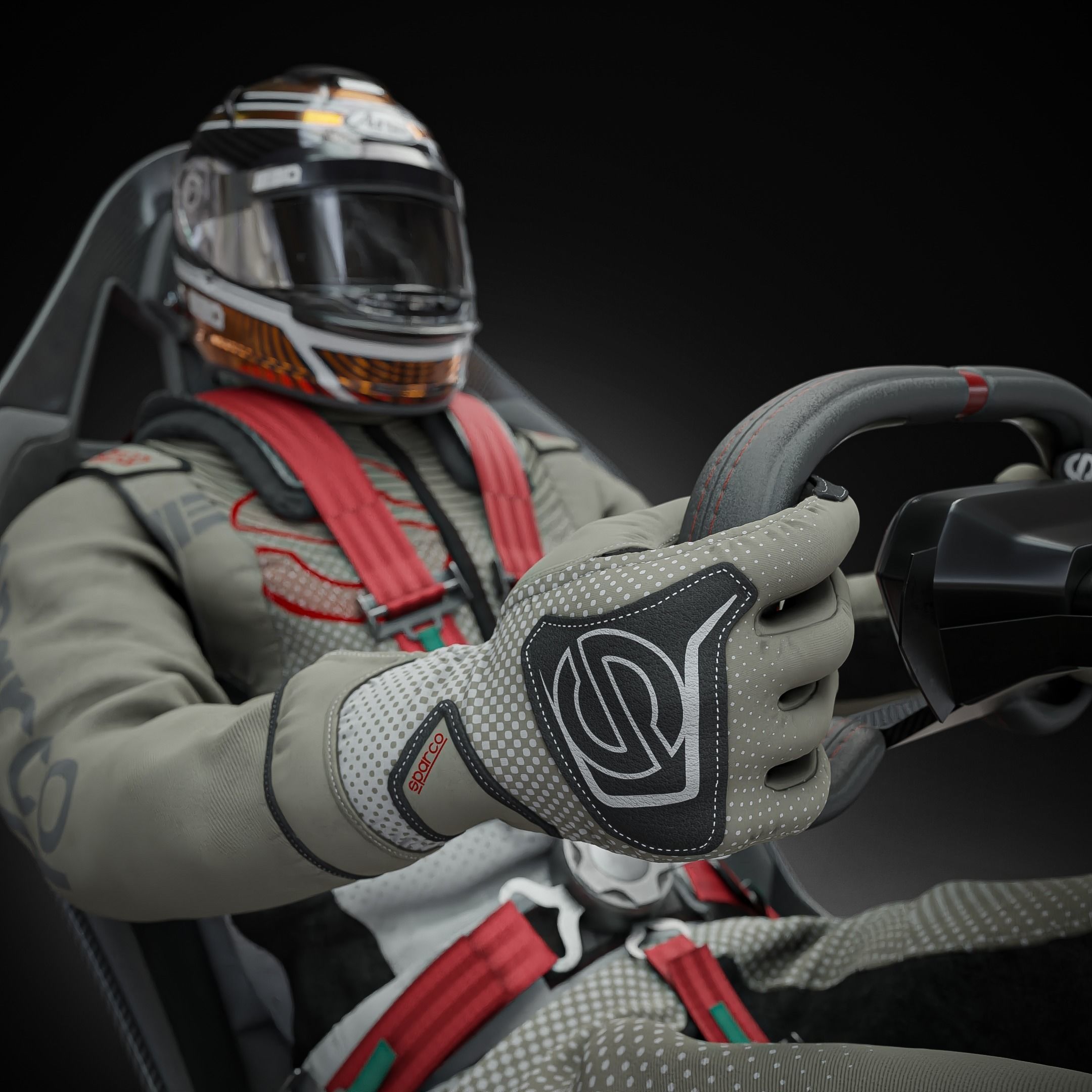 High Quality Race Driver Suit 3D model_4