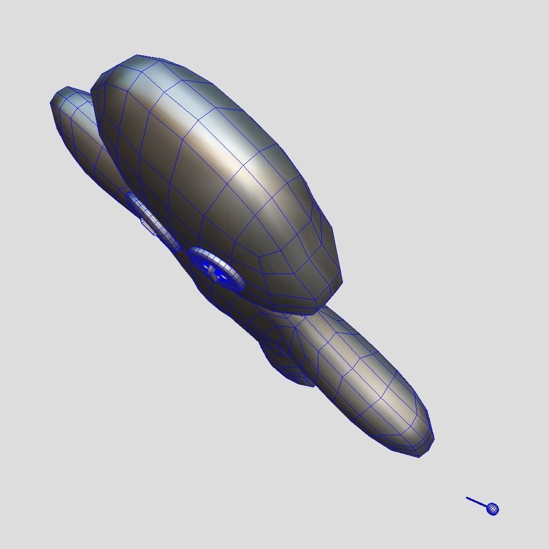 Voodoo Doll Low-poly 3D model_7