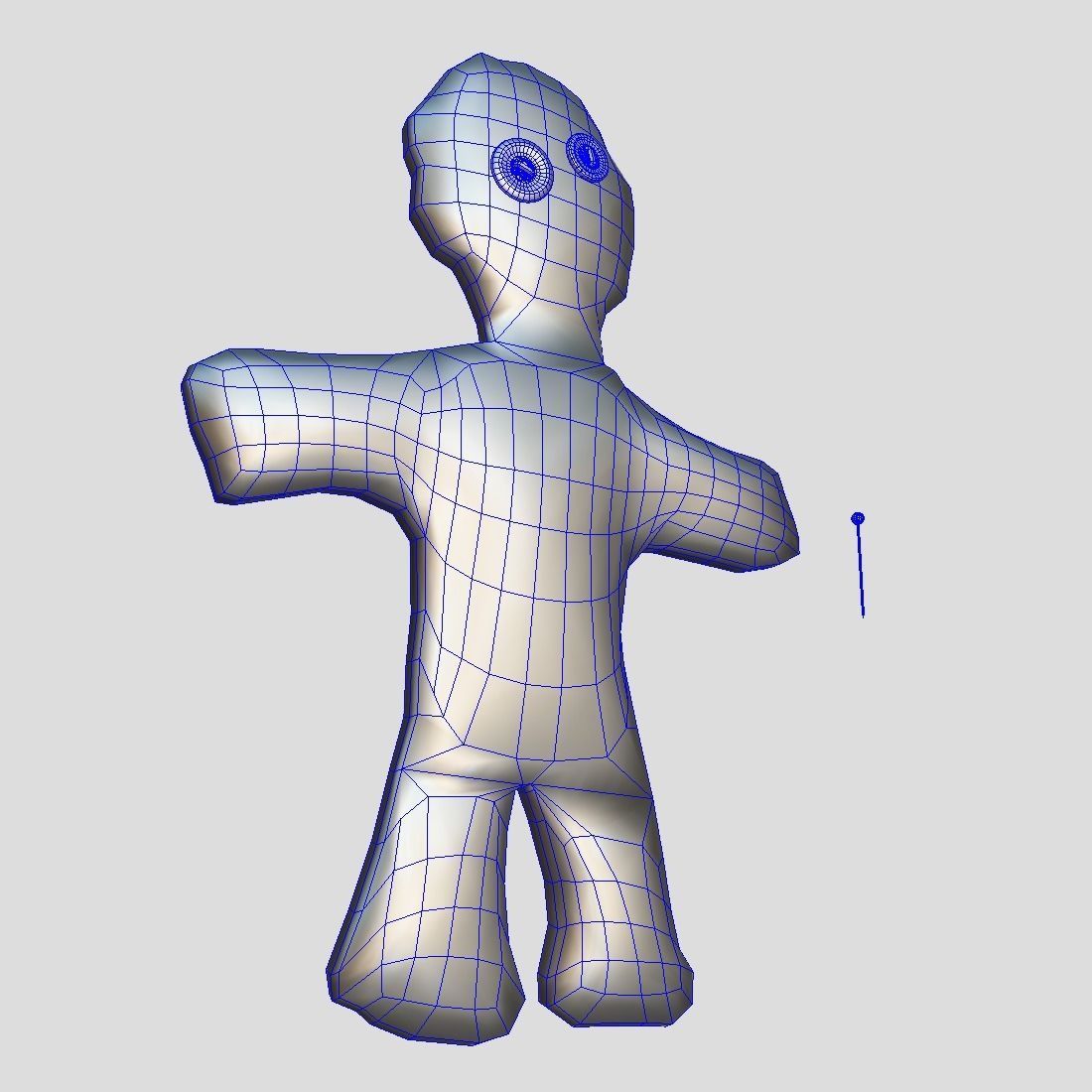 Voodoo Doll Low-poly 3D model_11