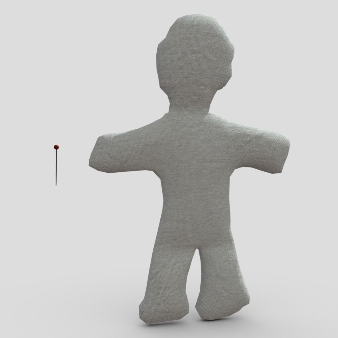 Voodoo Doll Low-poly 3D model_8