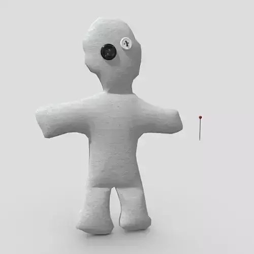 Voodoo Doll Low-poly 3D model