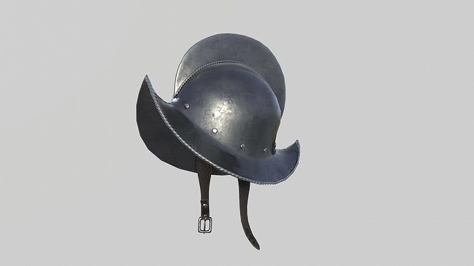 Conquistador Morion Helmet02 Low-poly 3D model