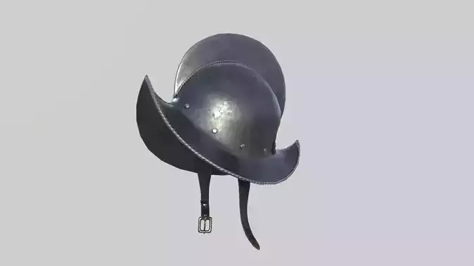 Conquistador Morion Helmet02 Low-poly 3D model