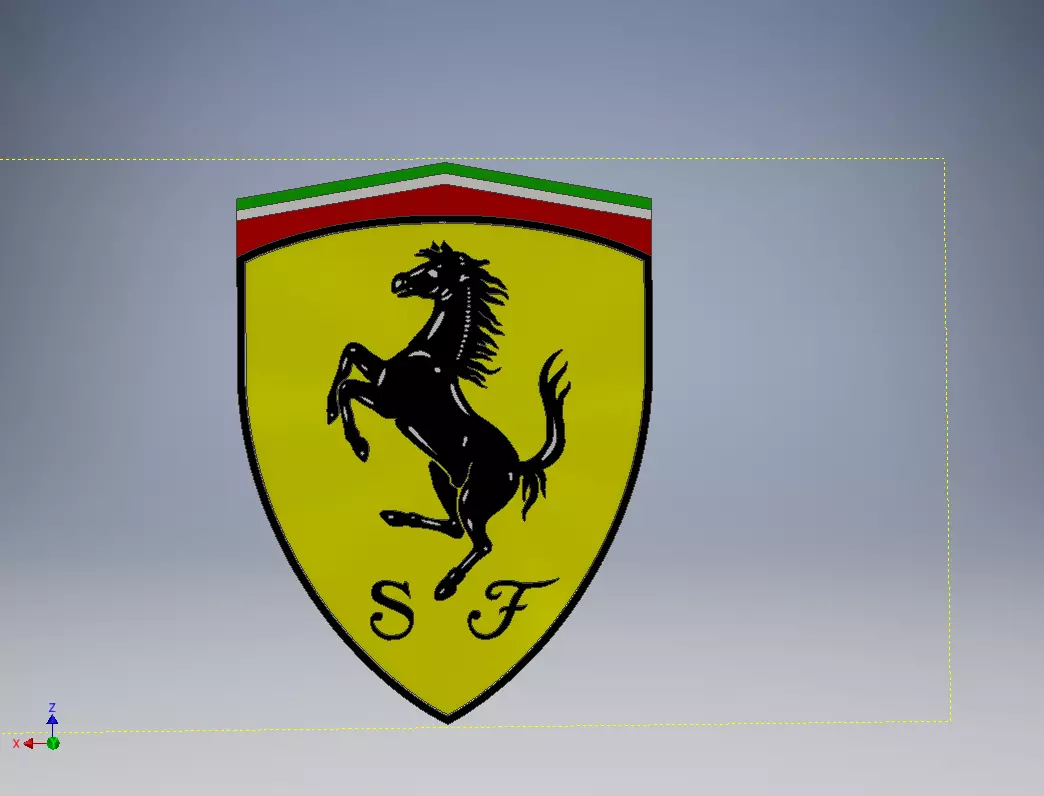 Ferrari Logo 3D print model