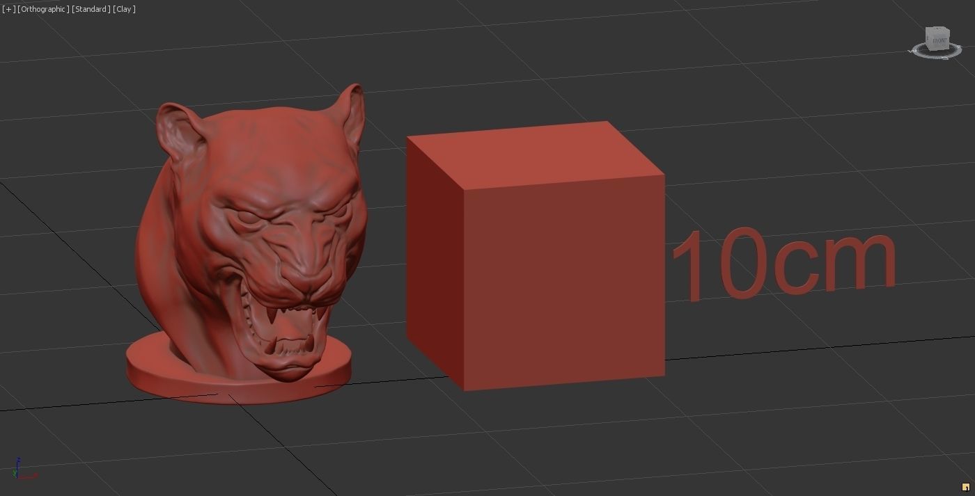 Jaguar Bust 3D print model_10