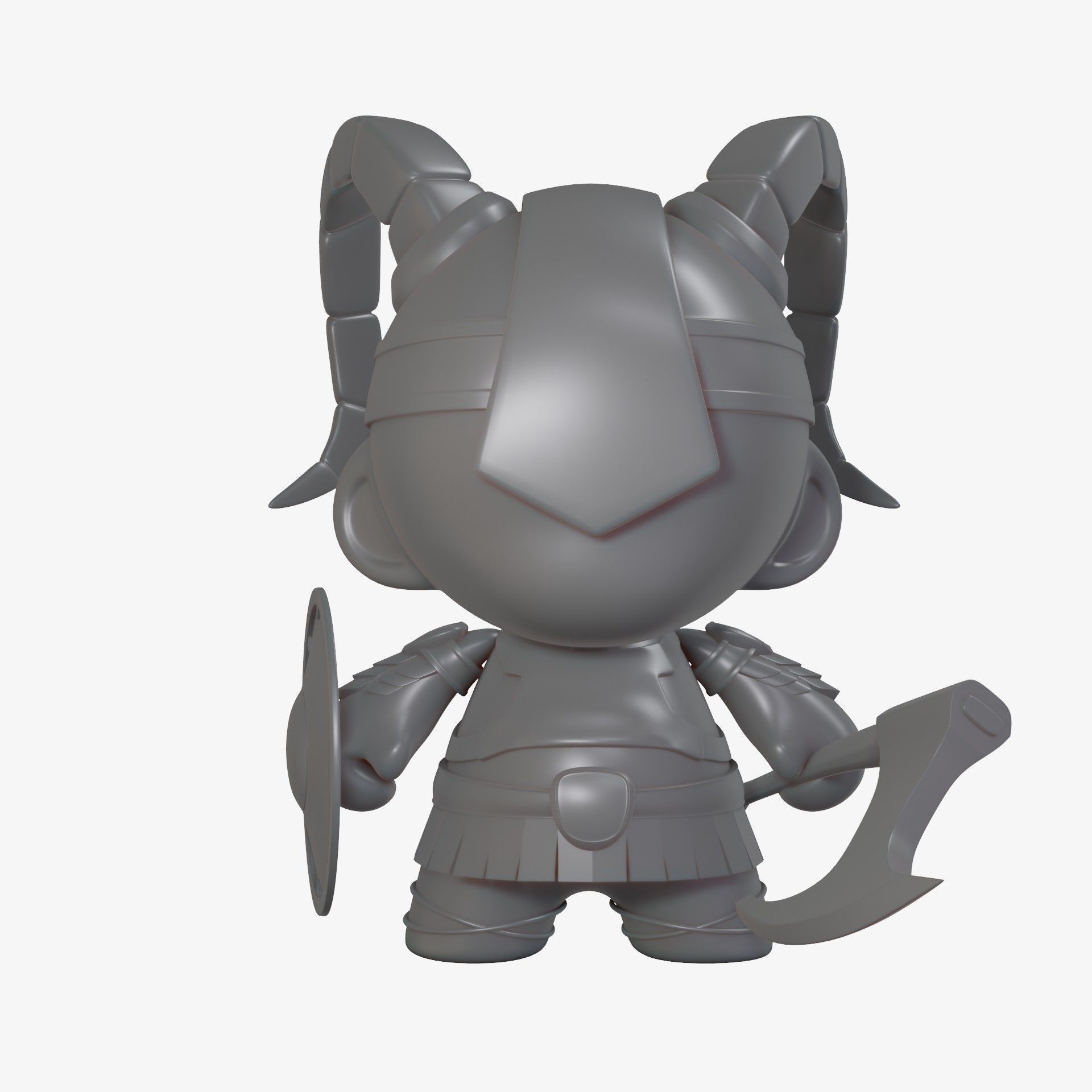 munny world  viking 3D print model_2