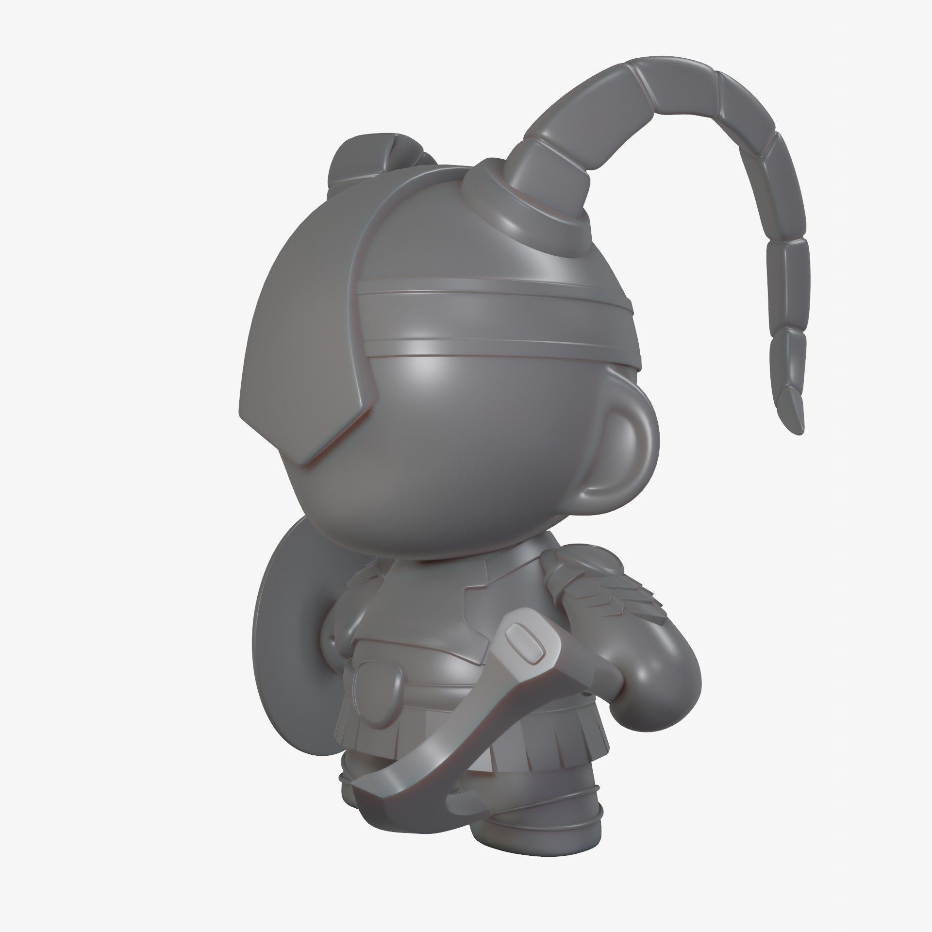 munny world  viking 3D print model_1