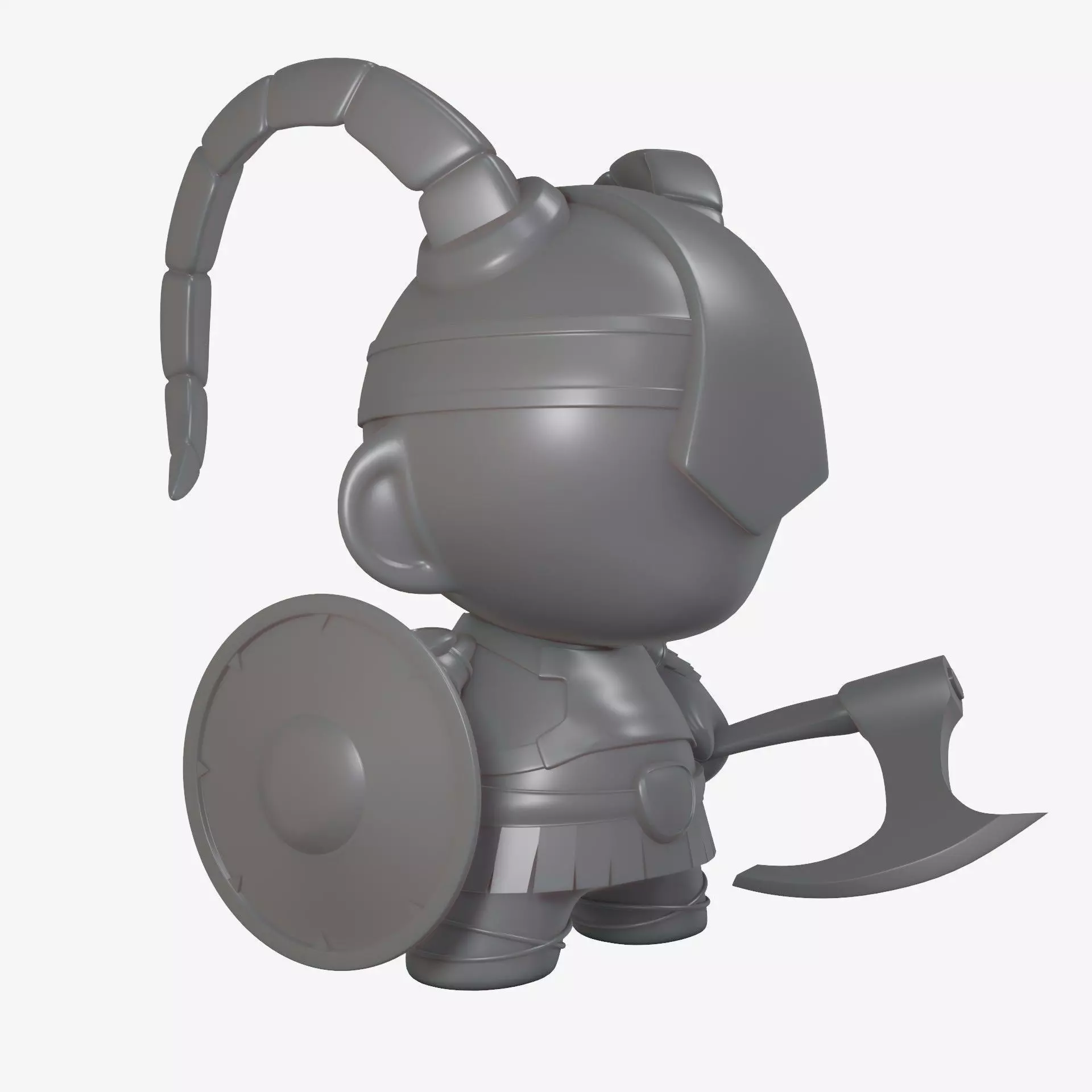 munny world  viking 3D print model_0