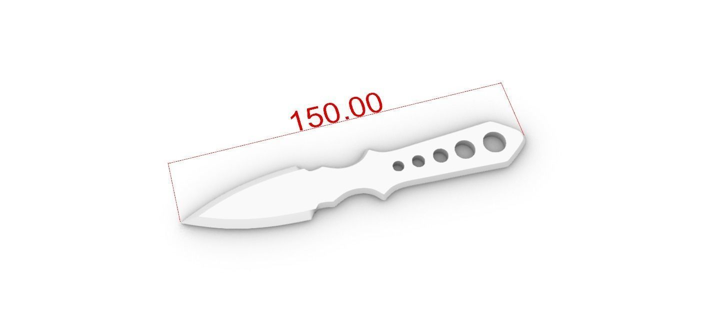 Diego Hargreeves Knife Umbrella Academy Season 2 - STL File 3D print model_3