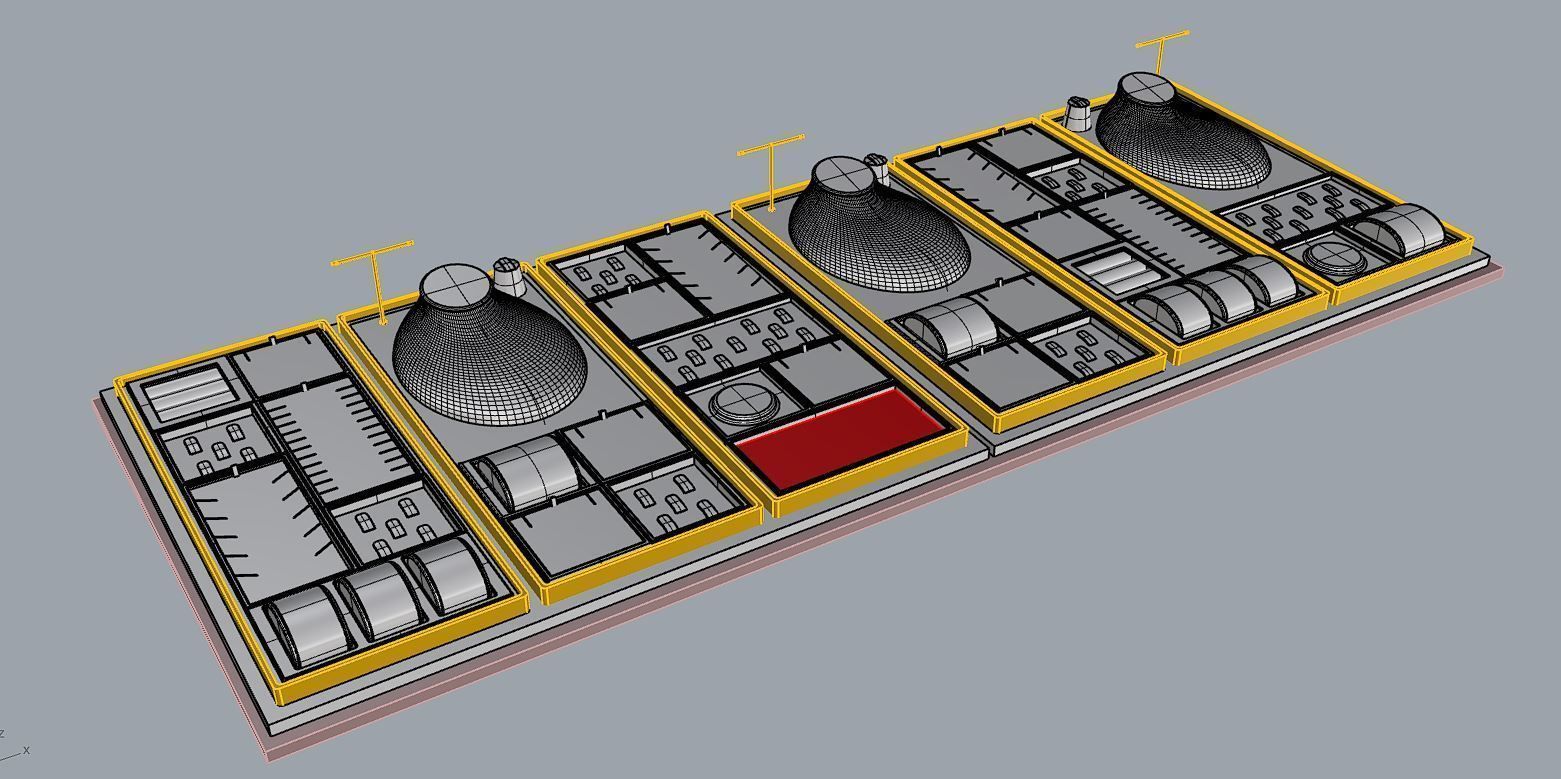 Stand Display Module  3D model_5