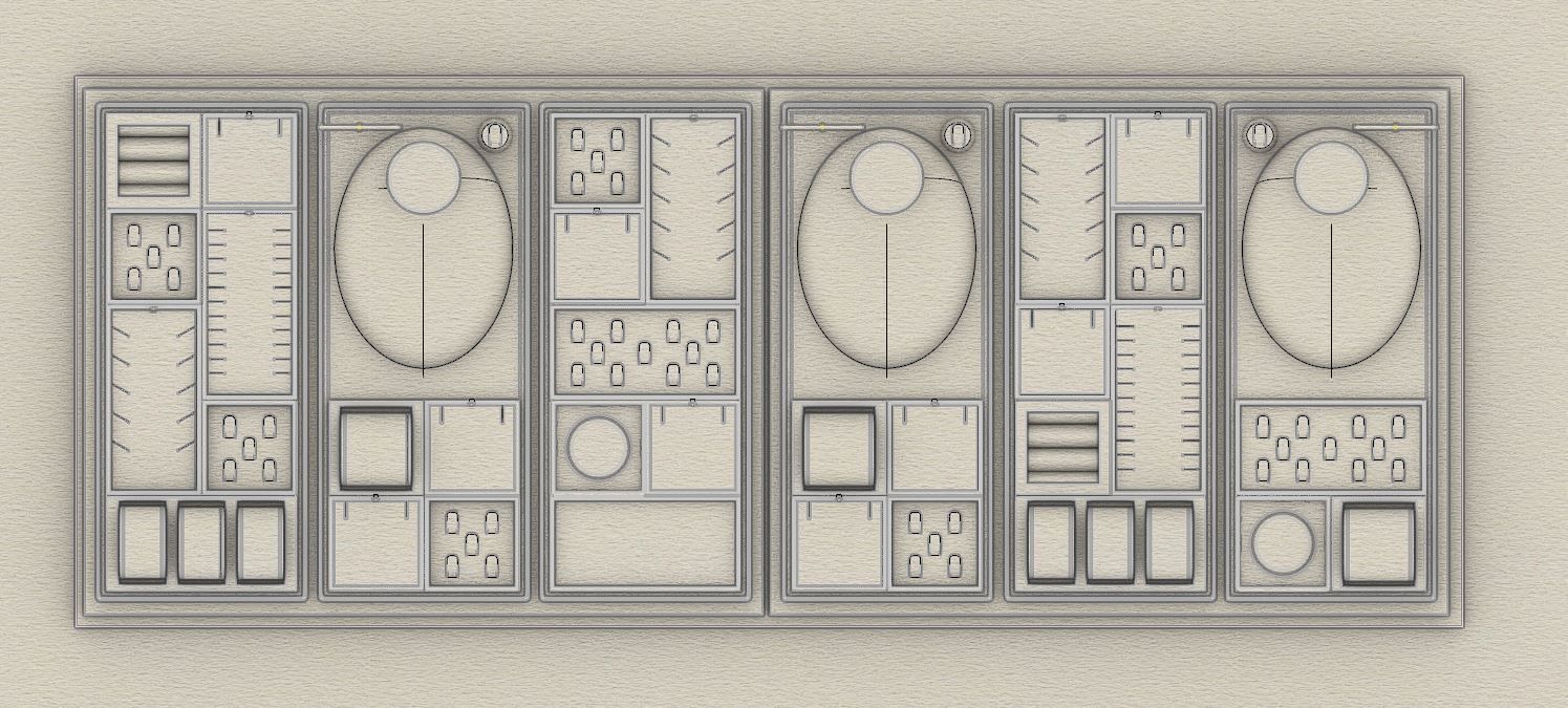 Stand Display Module  3D model_3