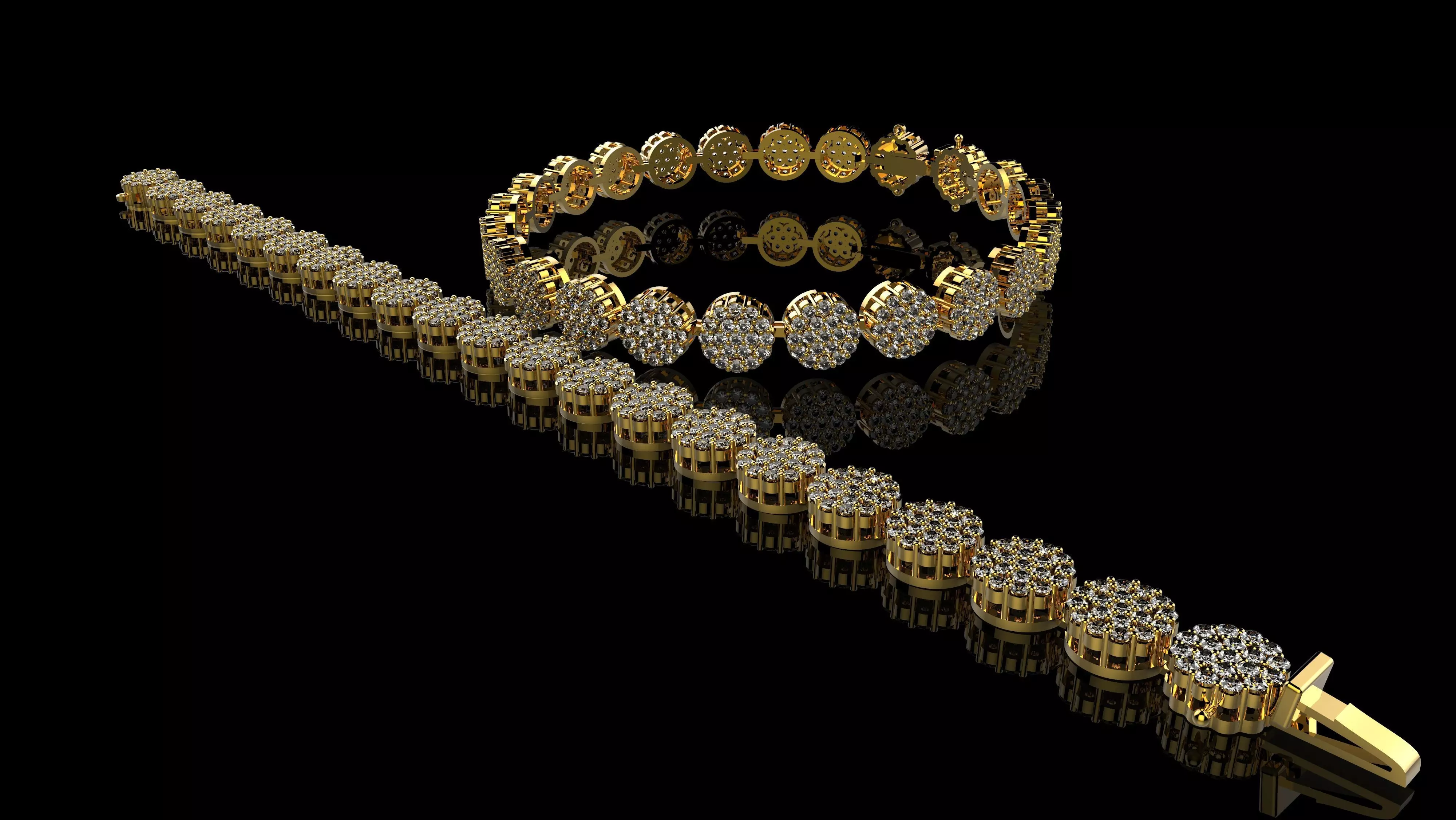 K BRACELETS N5 3D print model_0