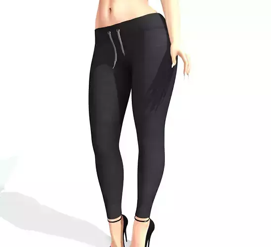 high and low poly Sweat pants