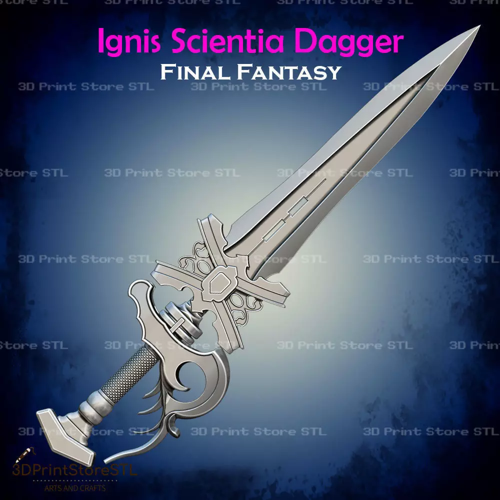 Ignis Scientia Dagger Cosplay Final Fantasy - STL File 3D print model
