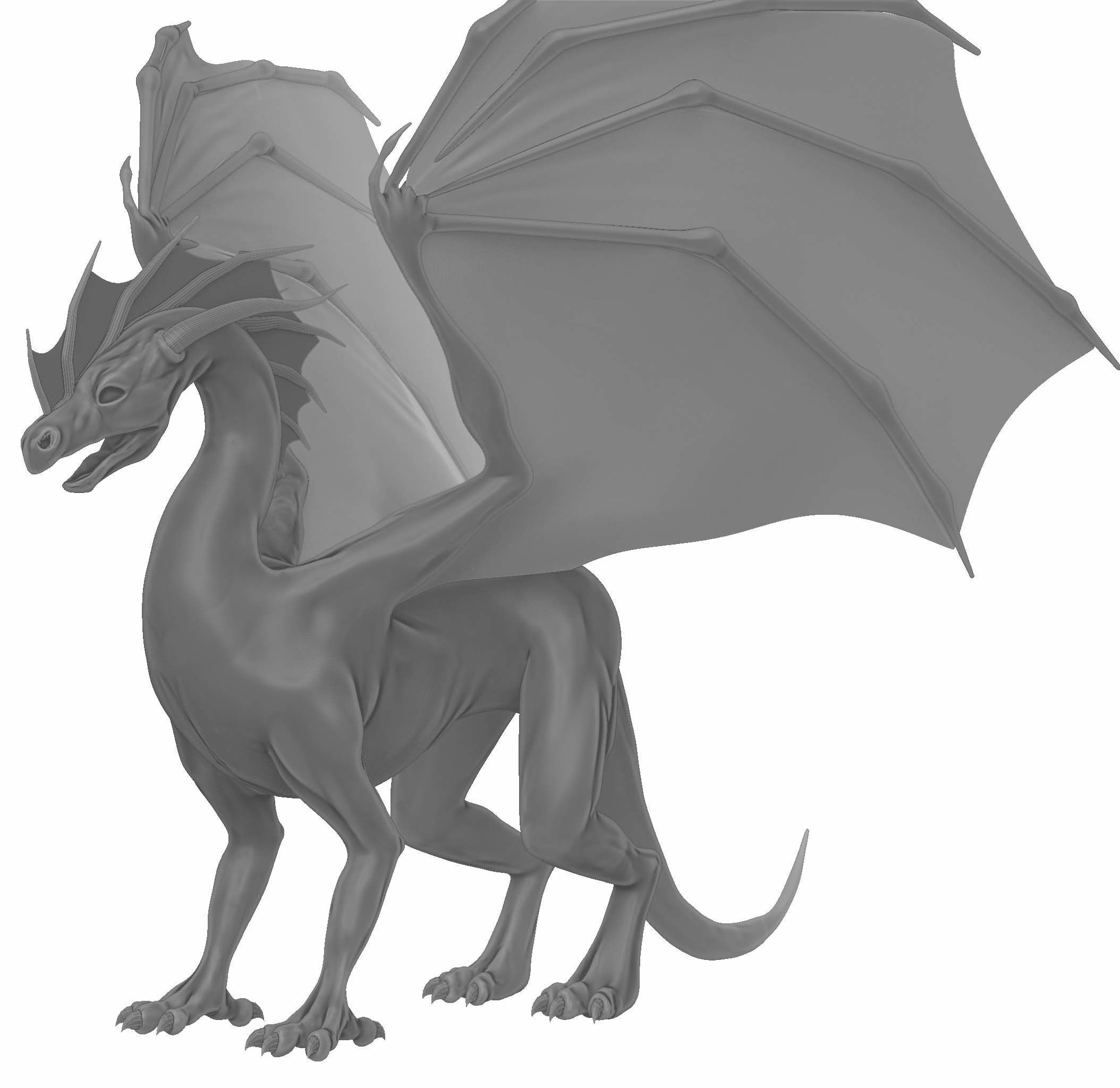 dragon3d dragon Low-poly 3D model_1