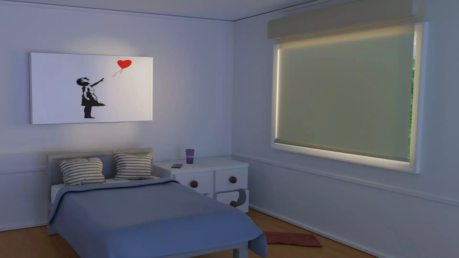 Art Mock up Bedroom 3D model