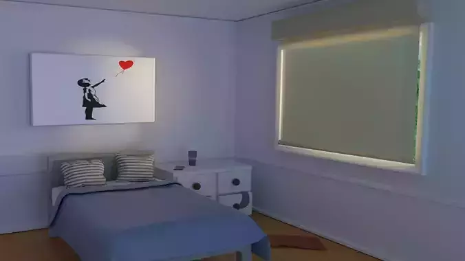 Art Mock up Bedroom