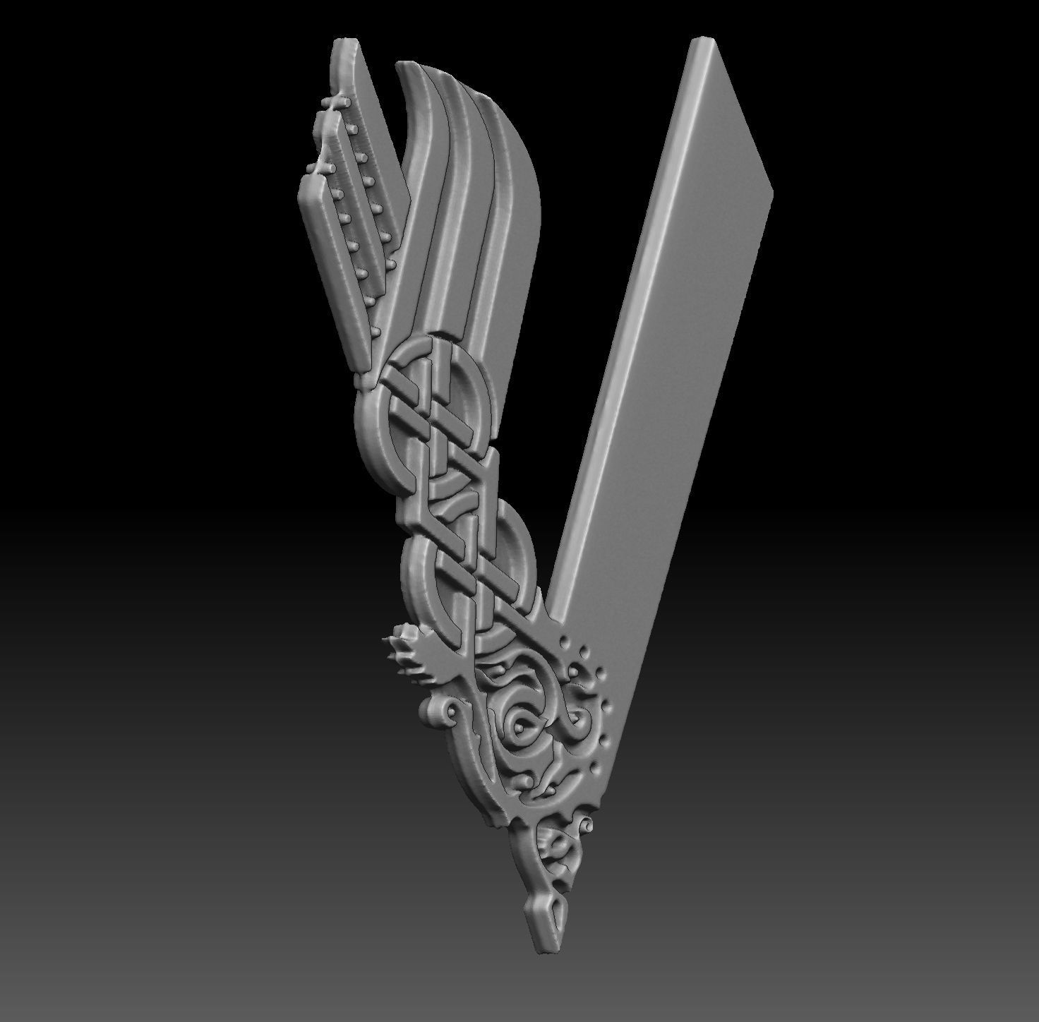 ragnar lothbrok 3D print model_12