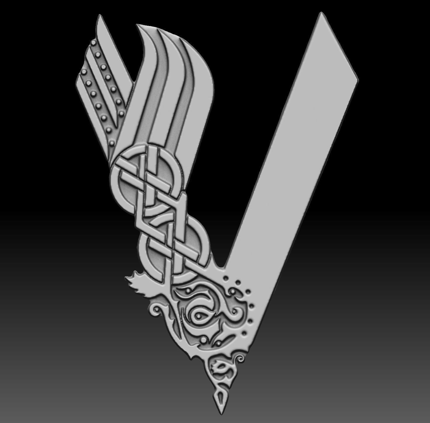 ragnar lothbrok 3D print model_10