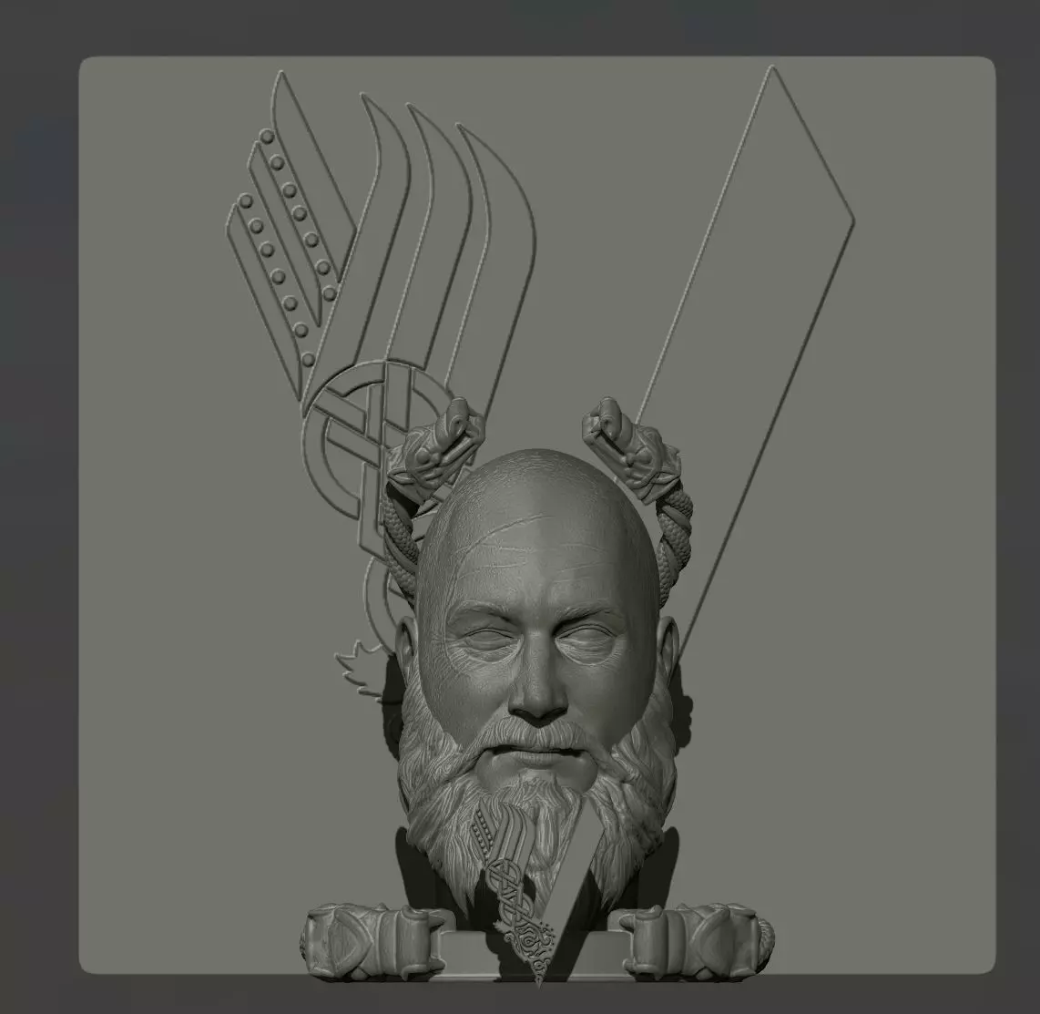 ragnar lothbrok 3D print model_0