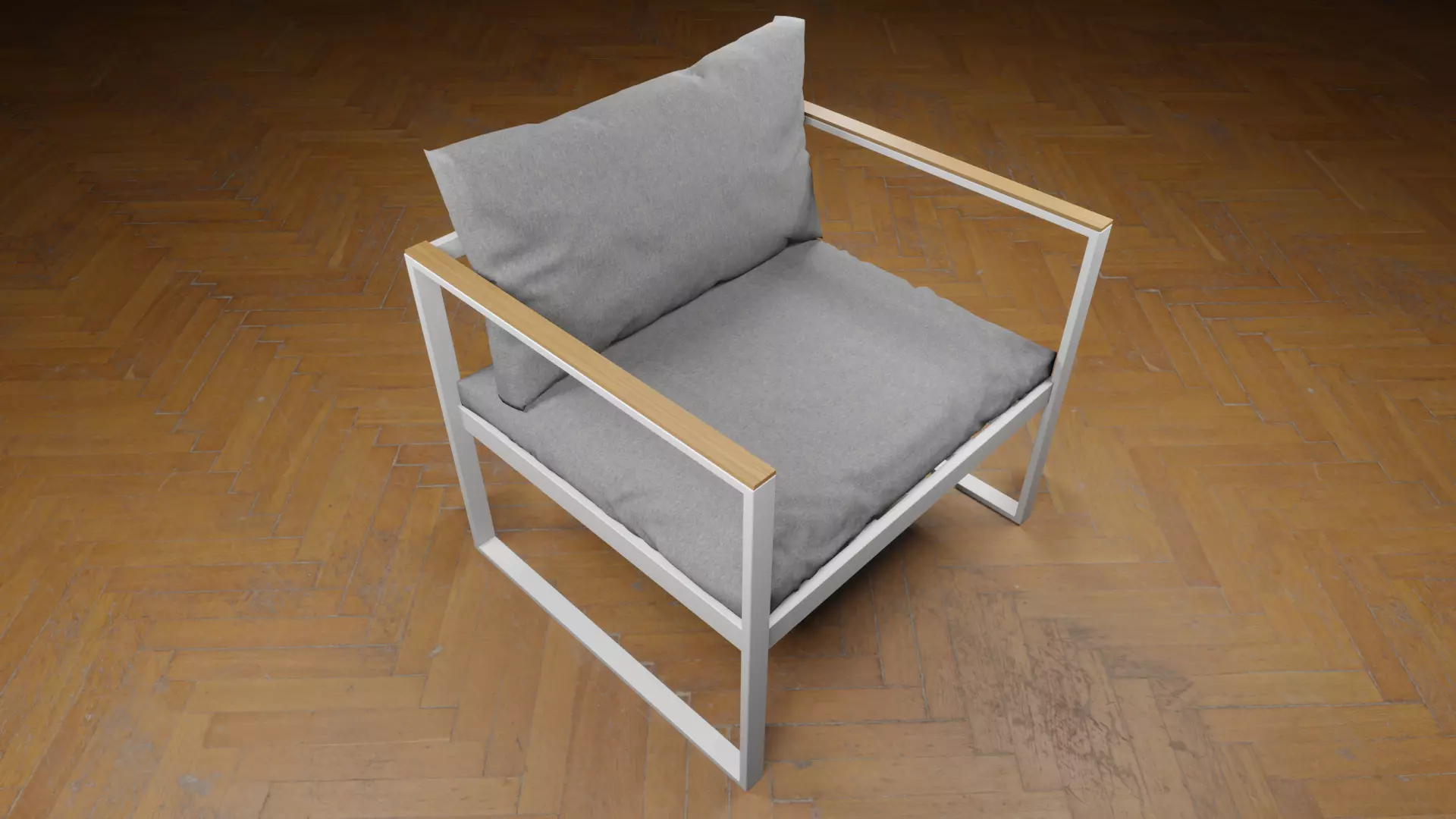 Malibu Outdoor Armchair Low-poly 3D model