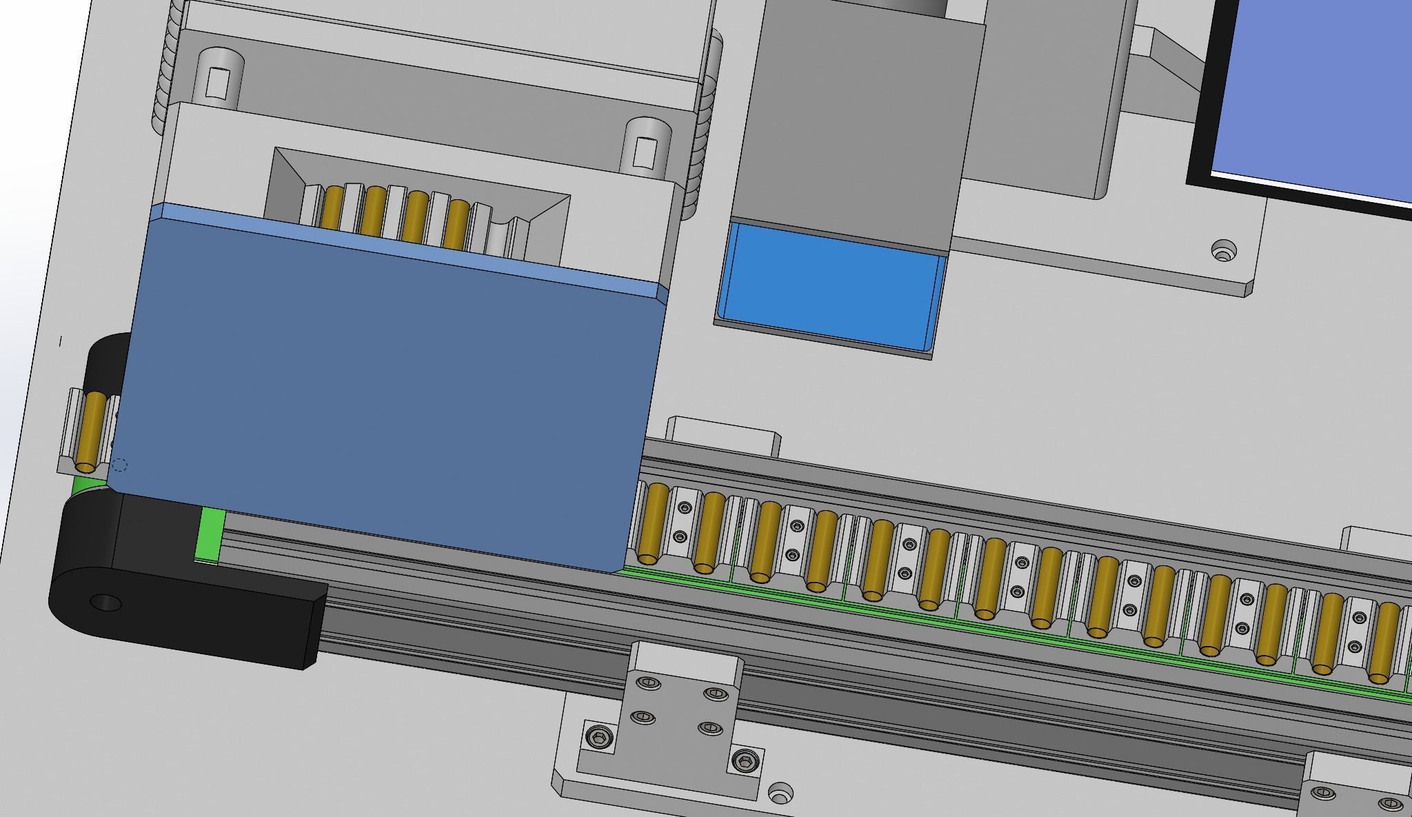 Optical fiber laser marking machines Assembly 3D model_13