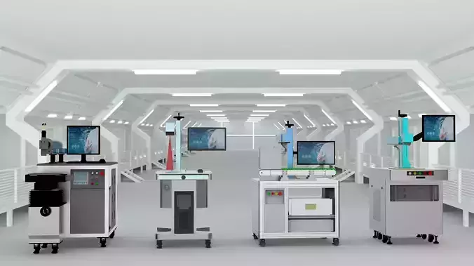 Optical fiber laser marking machines Assembly