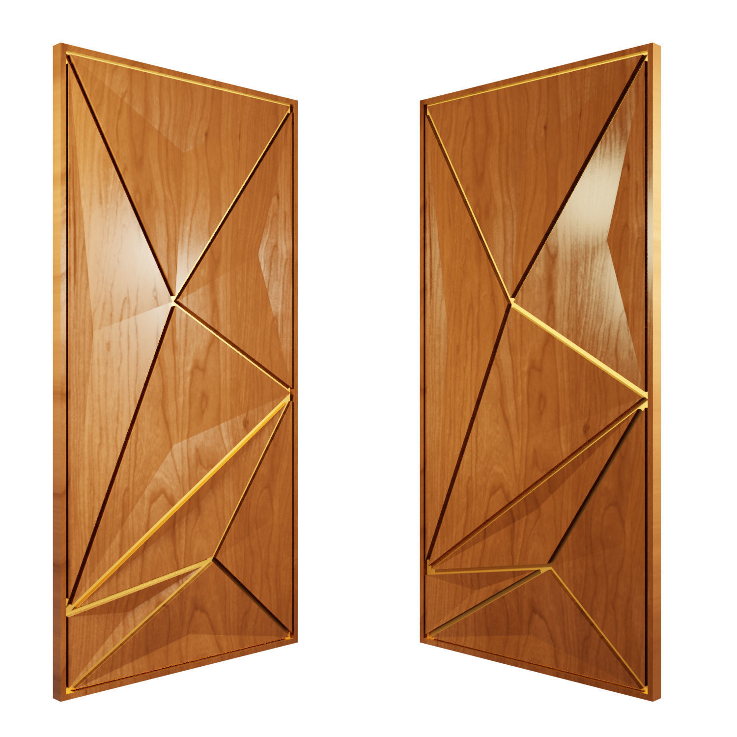 Modern Door collection 3D model_1